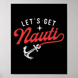 Poster Vamos nos divertir - Amante de barcos ancorados ca