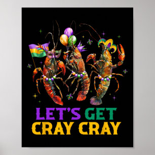 Poster Vamos Obter Cray Cray Crawfish Costume Boys Men Ma