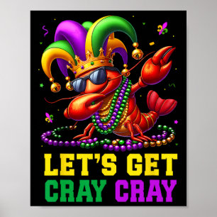 Poster Vamos Obter Cray Cray Crawfish Costume Boys Men Ma