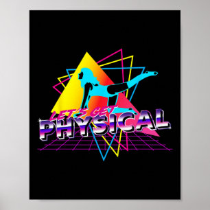 Poster Vamos Obter Gym De Workout Físico Totalmente anos 