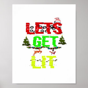 Poster Vamos Obter Lit Classic Funny Retro