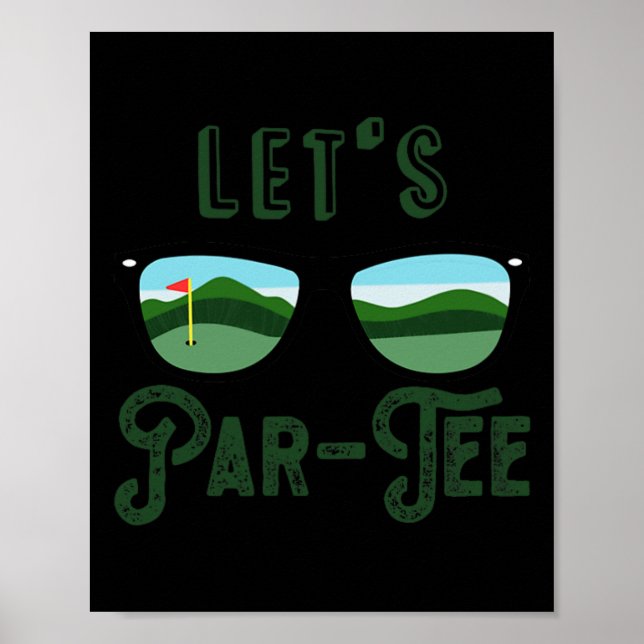 Poster Vamos Par - Tee Golfe Meme Divertido Festa Golfe J (Frente)