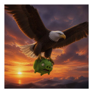 Póster Vamos pegar aqueles porcos chatos!