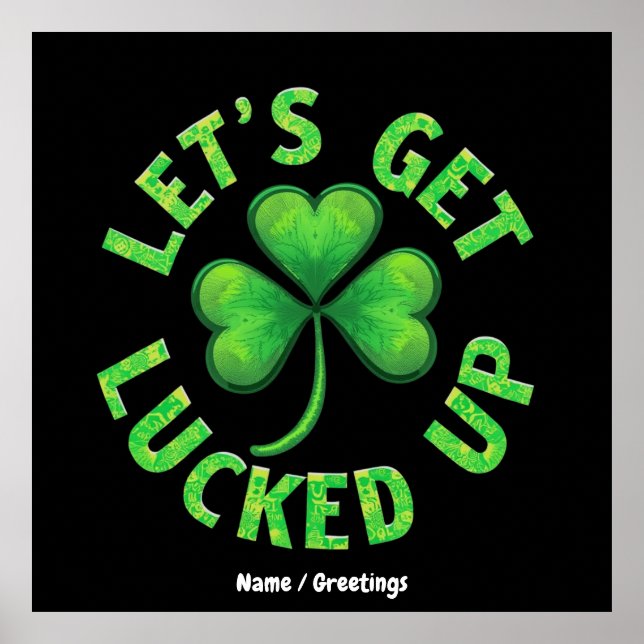 Poster Vamos, Rua, dia de Patrick Engraçado. (Frente)