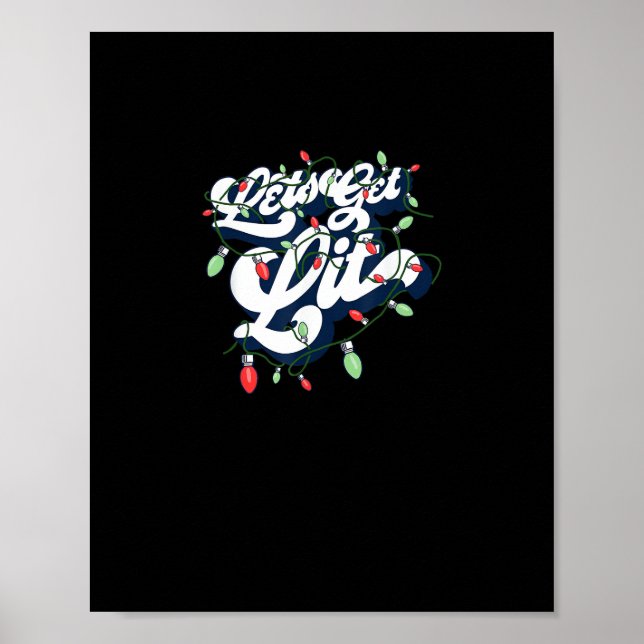 Poster Vamos Se Solte! Feliz Bebendo Natal (Frente)