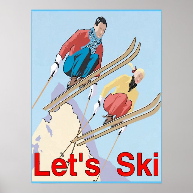 Póster Vamos Ski (Frente)