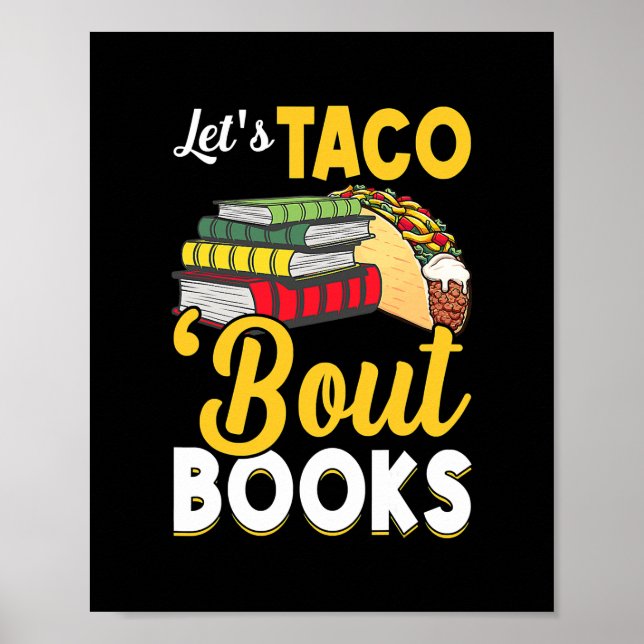 Poster Vamos Taco 'Bout Books Book Sobre Cinco De Mayo (Frente)