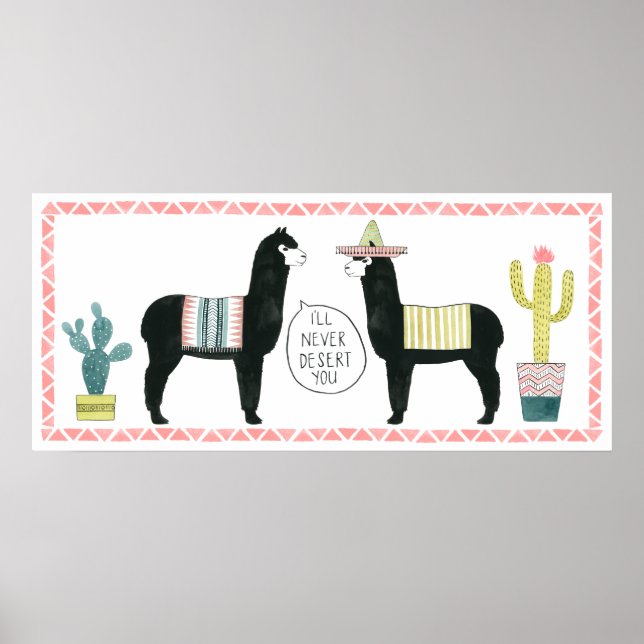 Poster Vamos Taco Sobre Ele | Eu nunca te deserto (Frente)