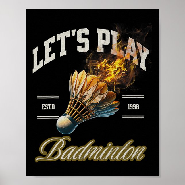 Poster Vamos Tocar Dminton Shuttle (Frente)