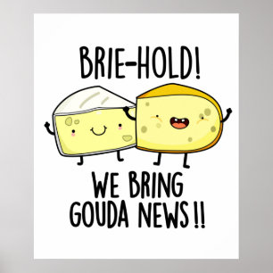Poster Vamos Trazer O Gouda Notícias Engraçado Queijo