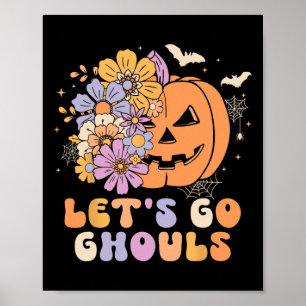 Poster Vamos Vai Ghouls Halloween Pumpkin Costume Retro G