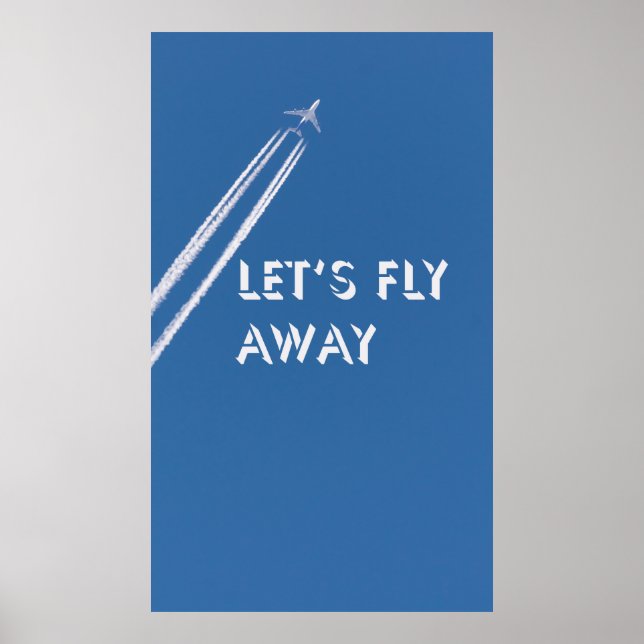 Poster Vamos voar para longe (Frente)