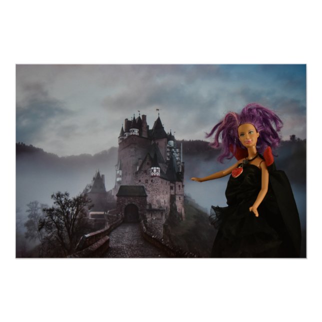 Póster Vampira deixando seu castelo (Frente)