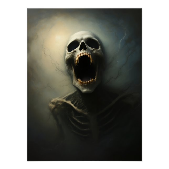 Póster Vampire's Scream - Gothic Horror Art (Frente)
