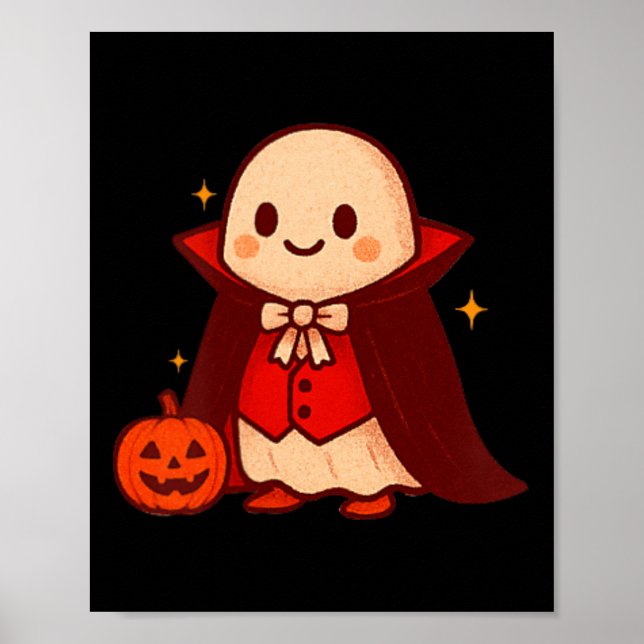 Poster Vampiro Camisa Camisa Drácula Drácula Halloween (Frente)