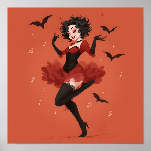 Poster Vampiro Dançante Bonito (Frente)