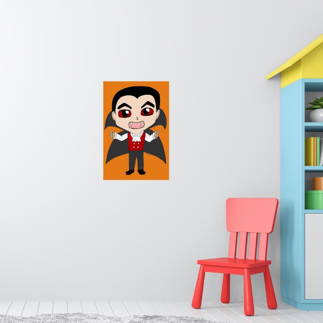 Poster vampiro de chibi (Berçário 1)