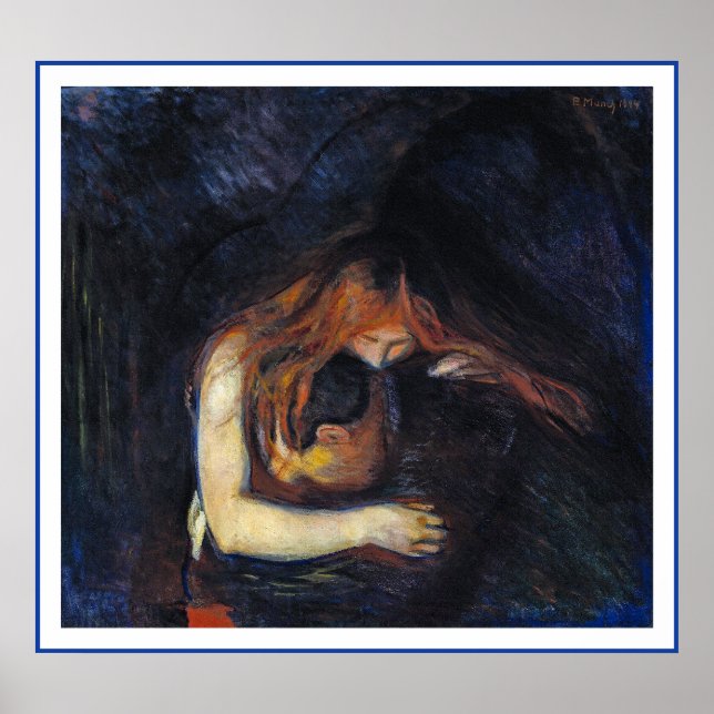Poster Vampiro de Edvard Munch (Frente)