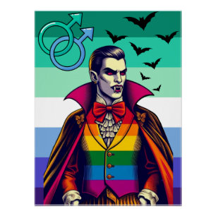 Póster Vampiro De gay No Arco-Íris