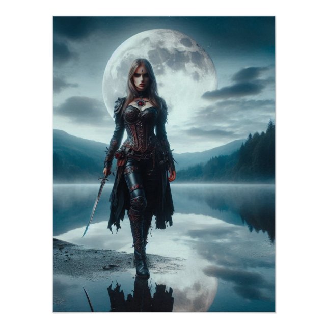 Póster Vampiro feminino (Frente)