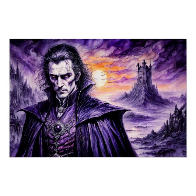 Póster Vampiro Guerreiro em Cidade Ruína (Frente)
