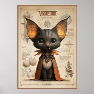 Poster Vampurr: Criatura de Gato Vampiro