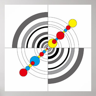 Poster van drian bubble art