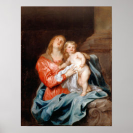 Poster Van Dyck - A Madonna E A Criança