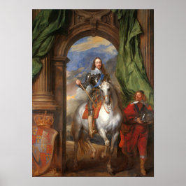 Poster Van Dyck - Carlos I Com M. De St Antoine