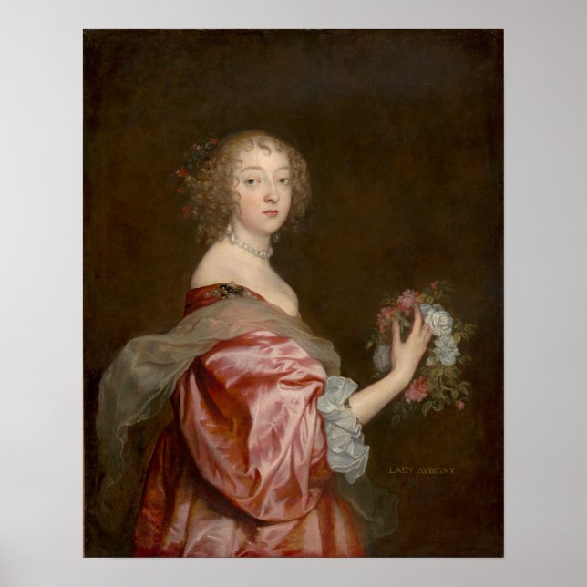 Poster Van Dyck - Catherine Howard Lady D'Aubigny (Frente)