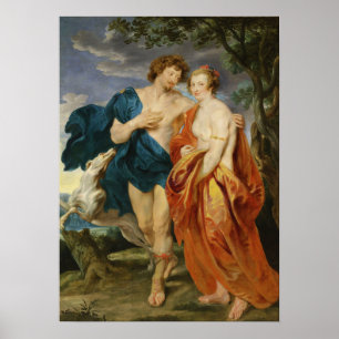 Poster Van Dyck - George Villiers Marquess, Esposa Kather