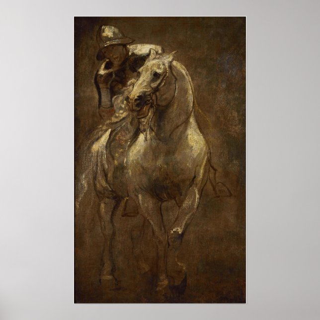 Poster Van Dyck - Homem a Cavalo (Frente)