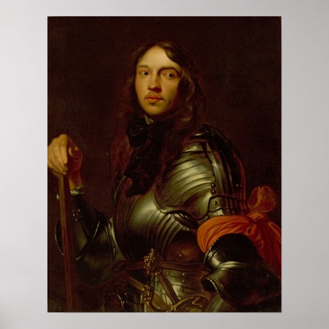 Poster Van Dyck - Retrato de um Homem em Armadura com Len (Frente)
