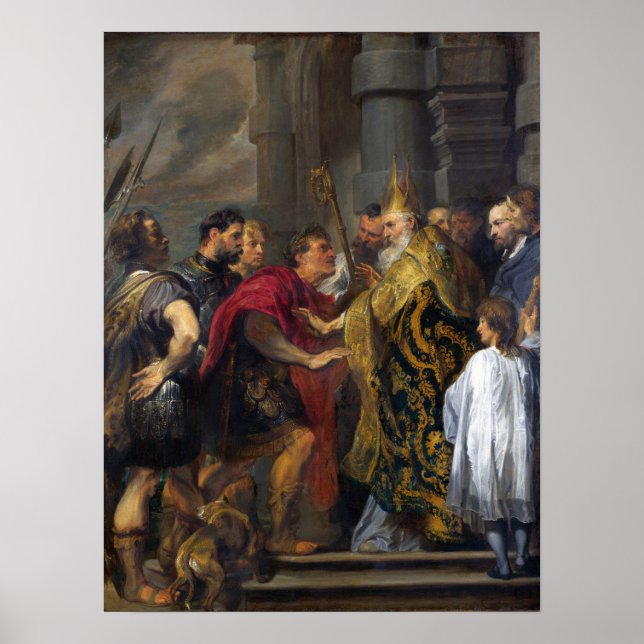 Poster Van Dyck - Santo Ambrose Barrando Theodosius De .. (Frente)