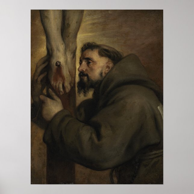Poster Van Dyck - Santo Francis De Assis No Pé De... (Frente)