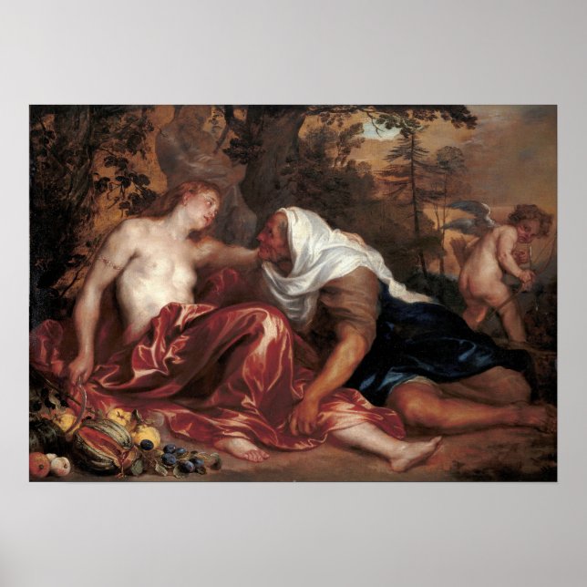 Poster Van Dyck - Vertumnus E Pomona (Frente)
