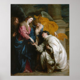 Poster Van Dyck - Visão do Beato Hermann Joseph