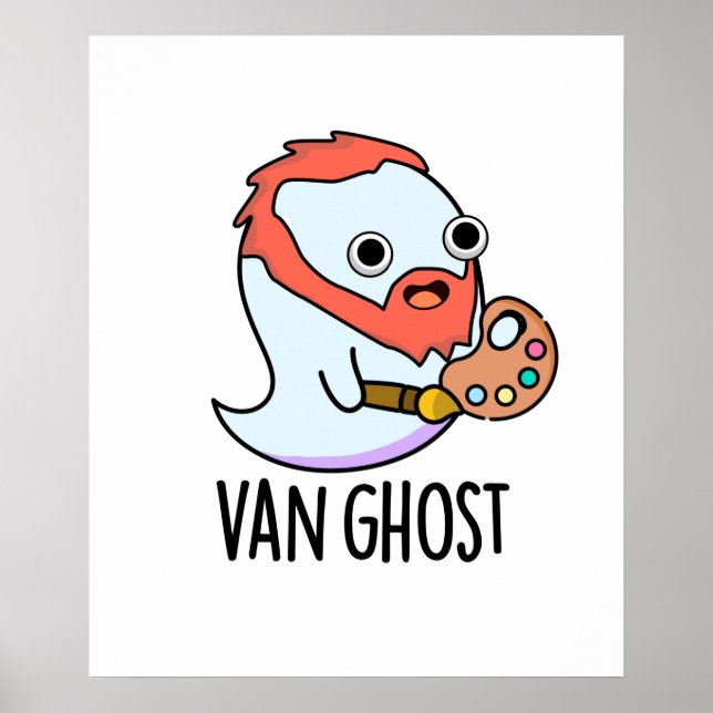 Poster Van Ghost Funny Artist Ghost Pun (Frente)