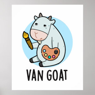 Poster Van Goat Funny Artist Pun