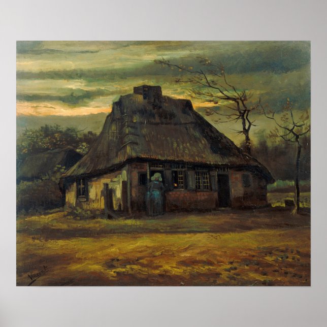Poster Van Gogh - A Cabana (Frente)