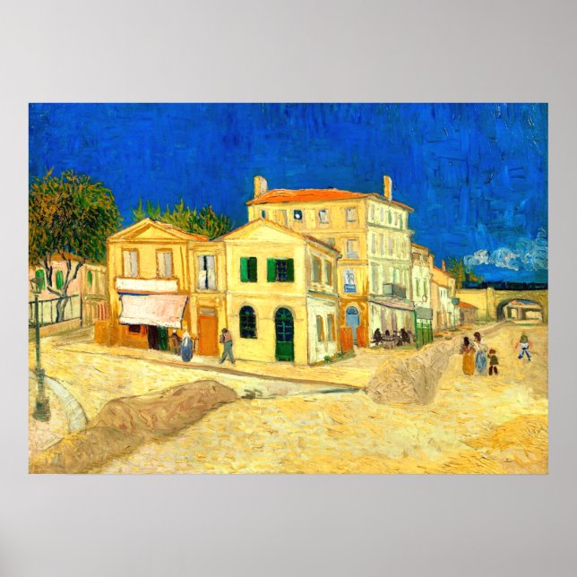 Poster Van Gogh, A Casa Amarela,  (Frente)