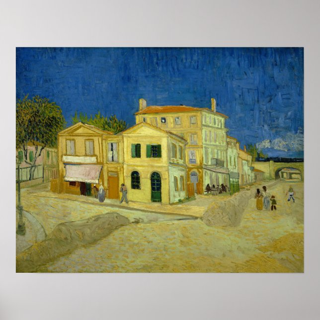 Poster Van Gogh - A Casa Amarela (Frente)
