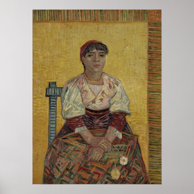 Poster Van Gogh - A Mulher Italiana (Frente)