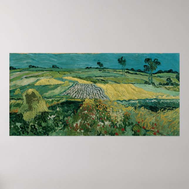 Poster Van Gogh - A Planície de Auvers (Frente)