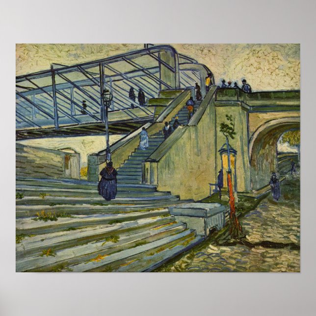 Póster Van Gogh - A Ponte em Trinquetaille (Frente)