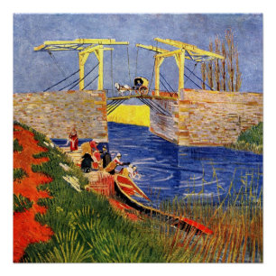 Póster Van Gogh: A Ponte Langlois em Arles