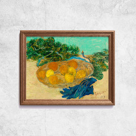 Poster Van Gogh Ainda Vida Laranja Limões Arte Antiga