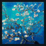 Póster Van Gogh Almond Blossomo Turquesa brilhante<br><div class="desc">Almond Blossoms de Vincent Van Gogh alteração de cor copyright 2doce4wordsDesigns/ PureVintage Love Obtenha a beleza do amado Almond Blossom de Van Gogh nas cores que combinam com sua casa. vincent van gogh,  van gogh,  florins de amêndoa,  flores,  floral,  bonito,  bonito, </div>