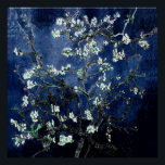 Póster Van Gogh Almond Blossoms Midnight Blue<br><div class="desc">Almond Blossoms de Vincent Van Gogh alteração de cor copyright 2doce4wordsDesigns/ PureVintage Love Obtenha a beleza do amado Almond Blossom de Van Gogh nas cores que combinam com sua casa. vincent van gogh,  van gogh,  florins de amêndoa,  flores,  floral,  bonito,  bonito, </div>