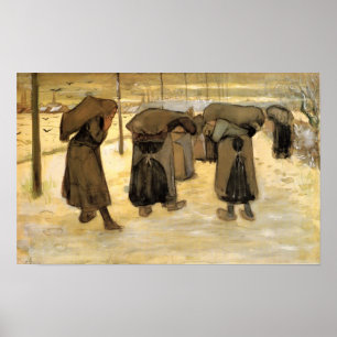 Poster Van Gogh - as esposas dos mineiros que levam sacos